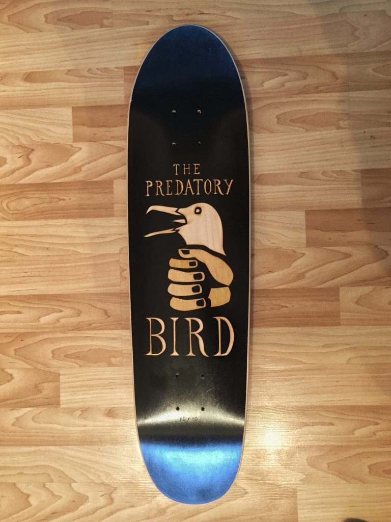 The Predatory Bird skateboard deck